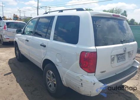 2003 Honda Pilot Ex-L from USA, damaged, VIN 2HKYF18613H511367